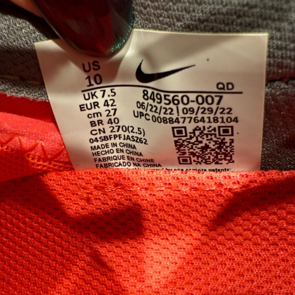 Nike Air Max 2017 Hot Lava Pink Red Platinum Shoes 849560-007 Women Size 10 - Picture 5 of 5